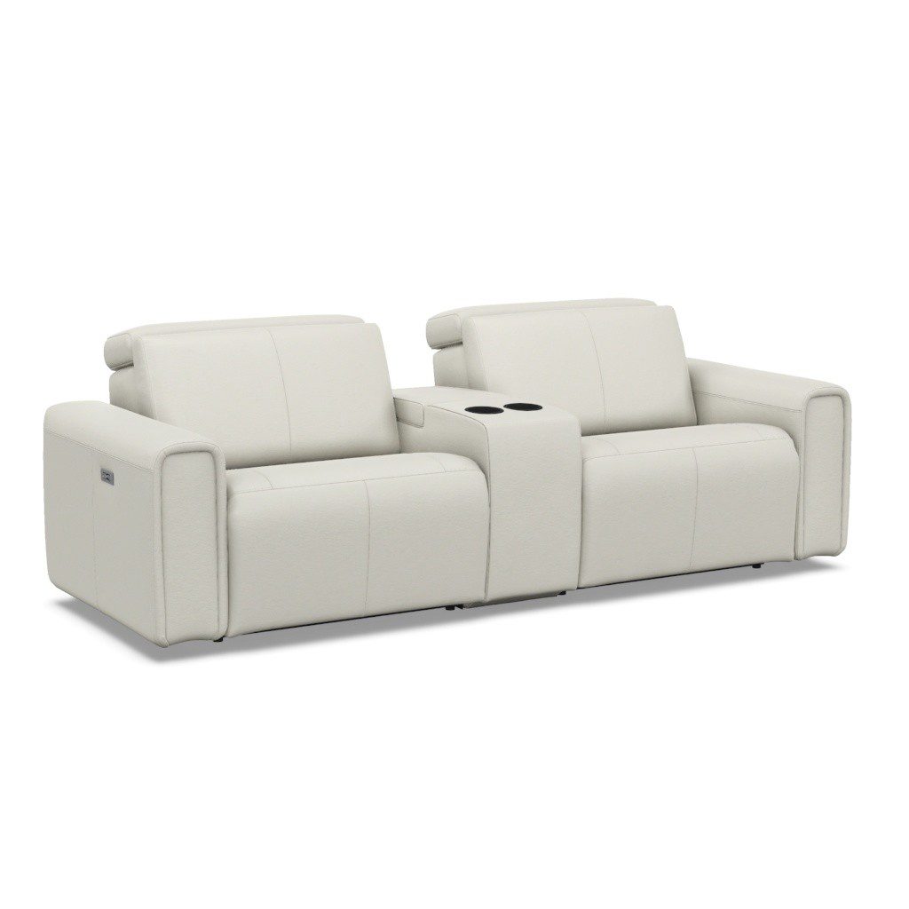 Elran 3099 w/ Console-Customizable Pop-Up Headrest Reclining Sofa - Image 2