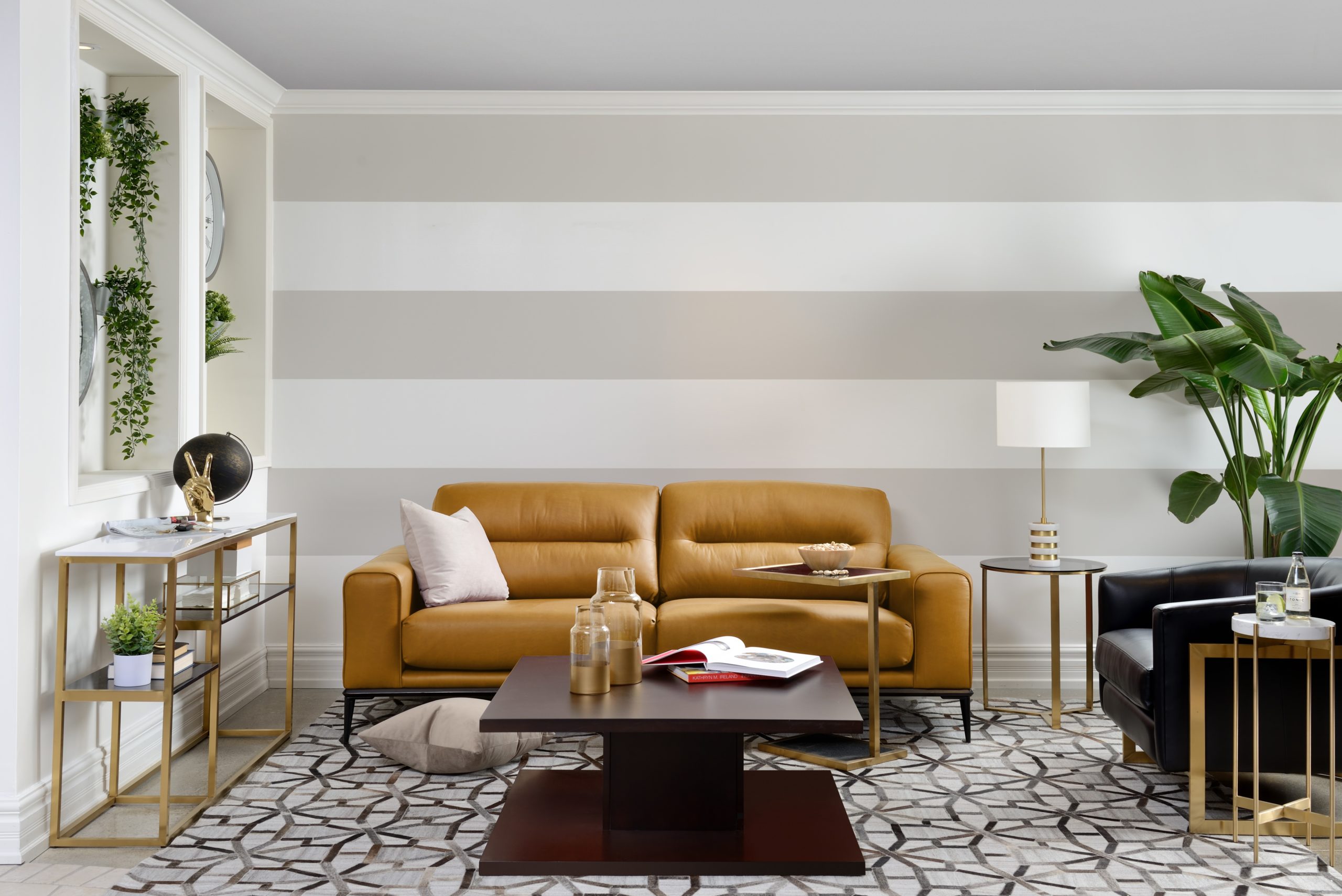 Decor Rest 2030 - Customizable Mid Century Leather Sofa | Room