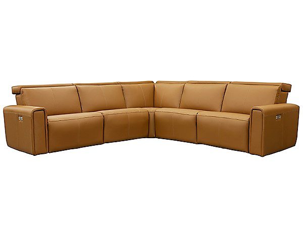 Elran 3099 w/ Console-Customizable Pop-Up Headrest Reclining Sofa - Image 4