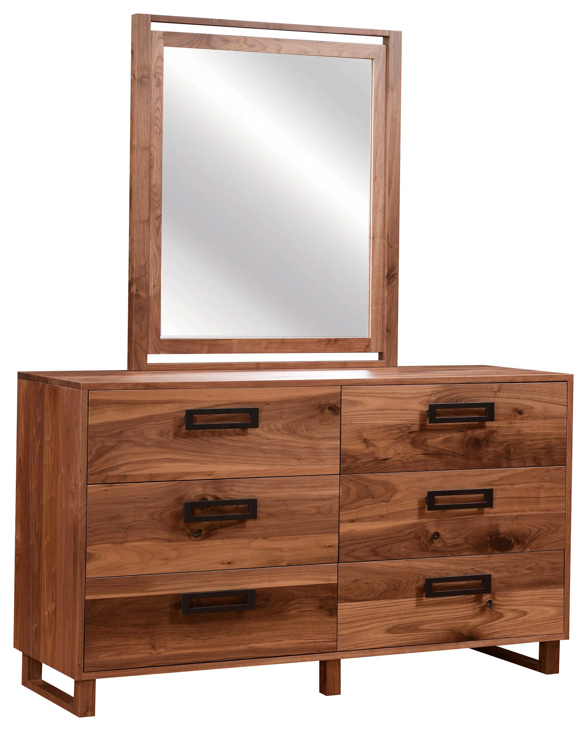 Odessa Knotty Walnut Collection - Customizable Amish Bedroom - Image 3