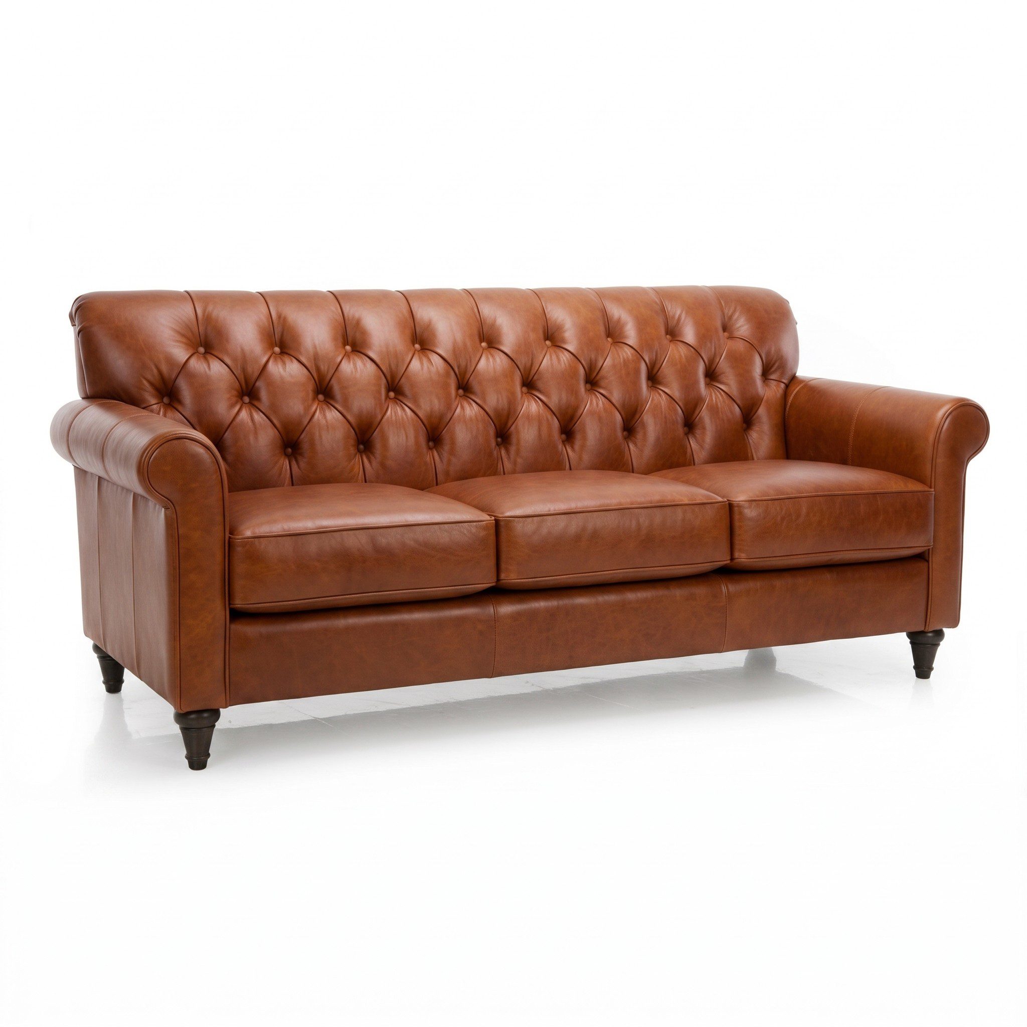 Décor Rest 2478 - Customizable Small Leather Sofa - Image 2