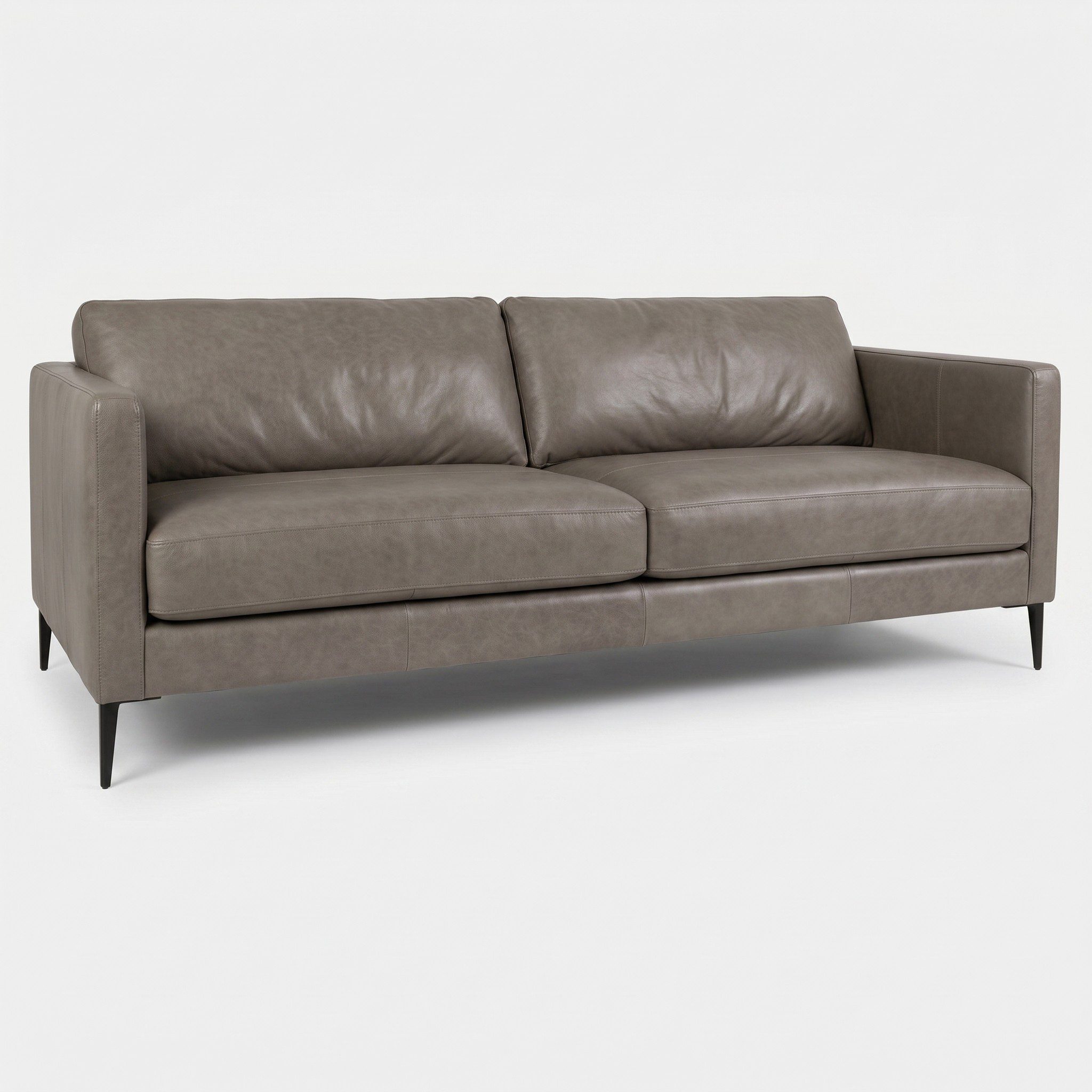 Décor Rest 2M - Customizable Mid Century Leather Sofa - Image 2