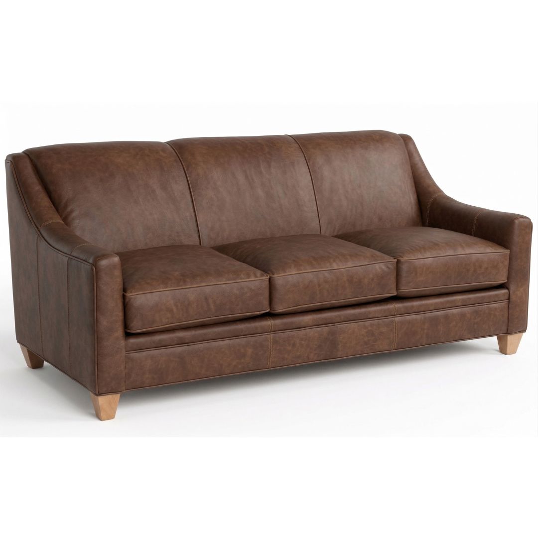 Marshfield Bex - Customizable American made Leather Sofa - Image 2