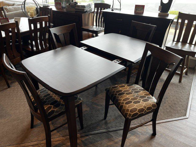 Amish Upholstered Dining Set