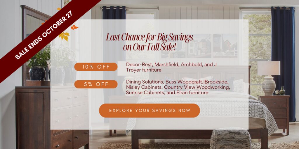 Check out our fall sales now!