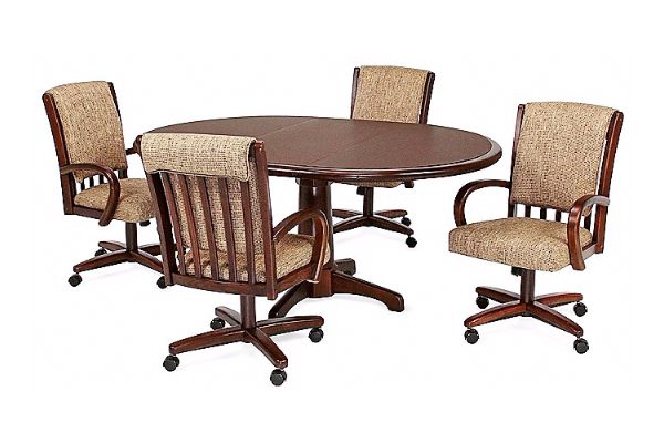 Chromcraft Dining 4 - Customizable Caster Chair Dining - Image 3