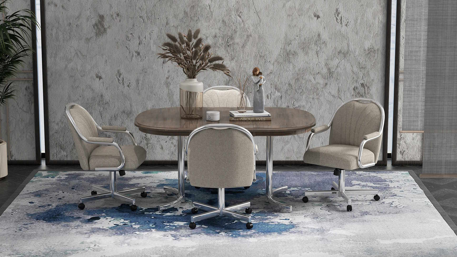 Chromcraft Dining 4 - Customizable Caster Chair Dining
